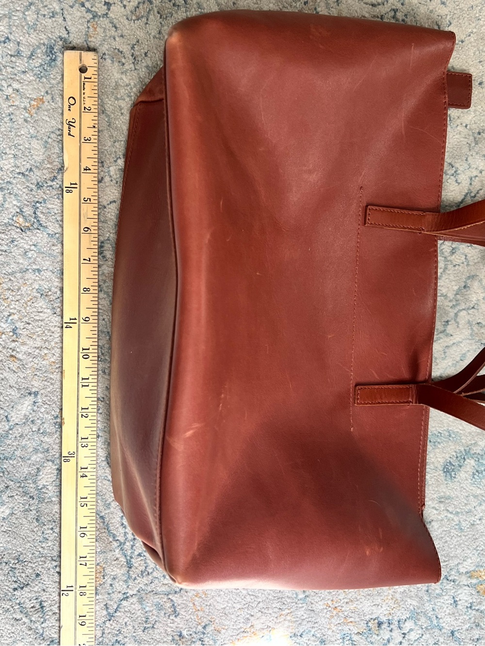 Madewell Brown Leather Tote Bag - Picture 6 of 7